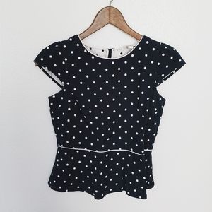 LOFT Polka Dot Blouse